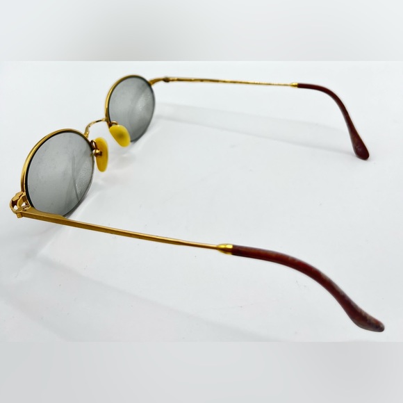 Vintage Vuillet Vega Prestige 386 Gold Oval Half-Rim Sunglasses Frames Only - Picture 5 of 8
